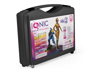 MIG peinture IONIC 0604 Mallette Vol.1 Selection de 90 Couleurs Kit de départ 90 x 20ml