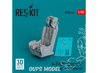 ResKit kit d'amelioration avion RSU48-0242 Siège éjectable IC-2 / IG-2 pour A-7 (E/D) Corsair II (Impression 3D) 1/48