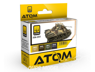 MIG peinture Atom 20757 Set couleurs Guerre civile Espagnole (Nationalistes) 4 x 20ml