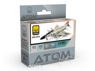 MIG peinture Atom 20918 Set avions US Navy de 1980 à aujourd'hui 4 x 20ml