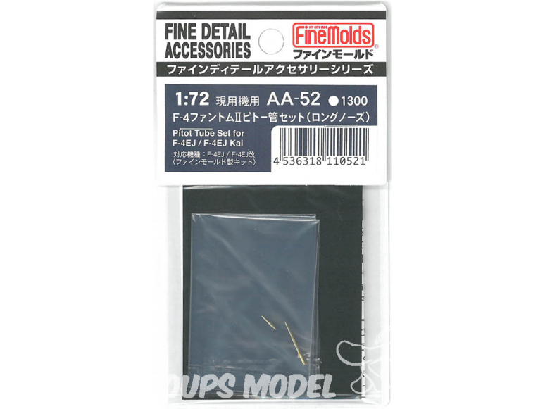 Fine Molds kit d'amélioration AA-52 Tube Pitot du F-4 Phantom II nez long 1/72