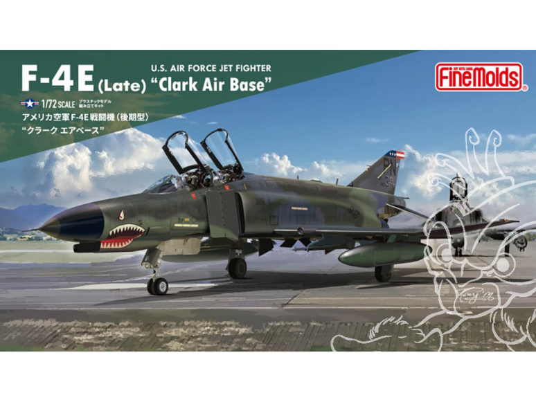 Fine Molds avion FF06 Chasseur F-4E de l'US Air Force modèle récent Base aérienne Clark 1/72