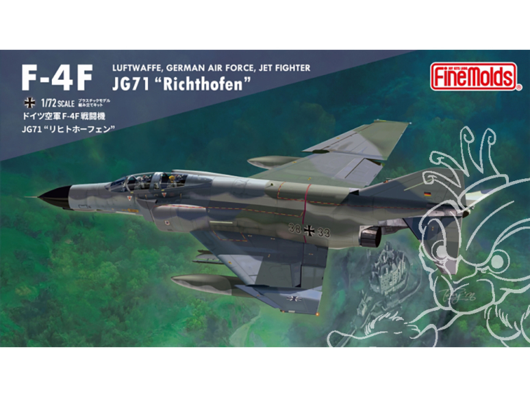 Fine Molds avion FX06 Chasseur F-4F de l'armée de l'air allemande JG71 Richthofen 1/72