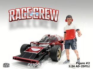 American Diorama figurine AD-25002 Equipage de course - Figurine 2 1/24