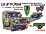 Ace Maquettes Militaire Pack-02 EDITION SPECIALE MUNGA + REMORQUE 1/4 tonne VERSION FRANCAISE 1/72