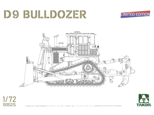 Takom maquette militaire 5002S D9 Bulldozer Edition Limitée 1/72
