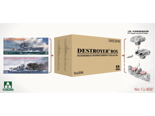 Takom maquette bateau 6018W Big Box Destroyer PR.7 + Destroyer Type 07 classe Anshan 1/350