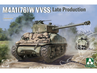 Takom maquette militaire 2207 M4A1(76)W VVSS Late Production 1/35