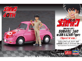 Hasegawa maquette voiture 52454 Nice to Mechadock Subaru 360 avec figurine Jun Kazami version spéciale 1/24