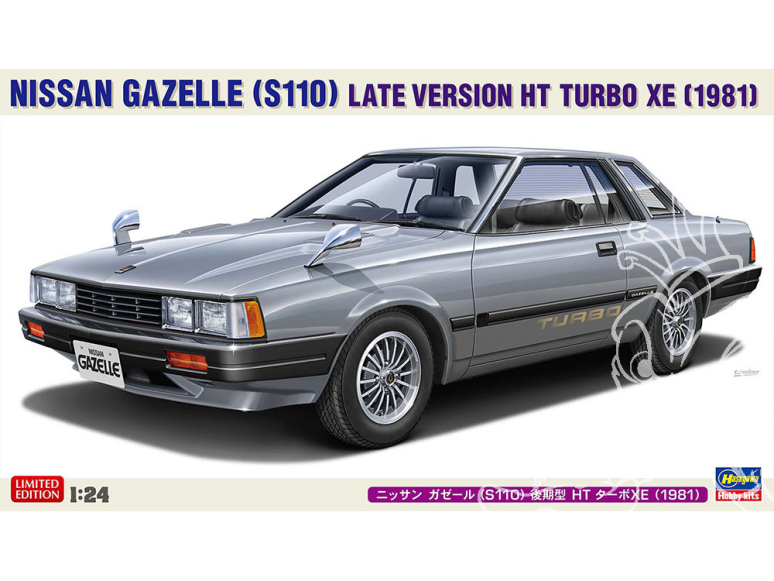 Hasegawa maquette voiture 20771 Nissan Gazelle S110 Modèle récent HT Turbo XE 1981 1/24