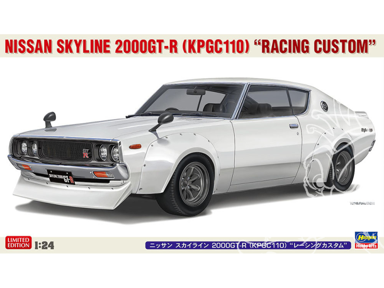 Hasegawa maquette voiture 20772 Nissan Skyline 2000GT-R KPGC110 Racing Custom 1/24