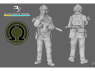 Blacksnake Model figurine UKS-09-16 Soldat Ukrainien Omega figurine 9 Opérateur des forces spéciales 1/16