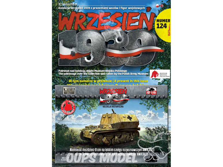 First to Fight maquette militaire pl124 Mortier allemand de 8 cm sur char de reconnaissance léger AMR 35(f) 1/72