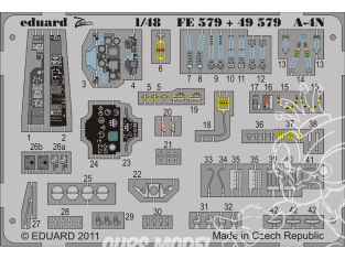EDUARD photodecoupe avion 49579 Amélioration A-4N Hasegawa 1/48