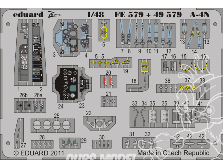 EDUARD photodecoupe avion 49579 Amélioration A-4N Hasegawa 1/48