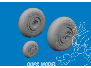 Eduard kit d'amelioration avion brassin 6481159 Roues Henschel Hs 129B Takom 1/48