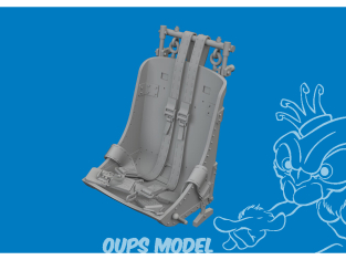 Eduard kit d'amelioration avion brassin Print 6481155 Siège avec harnais intégral P-47D Razorback Mini Art 1/48