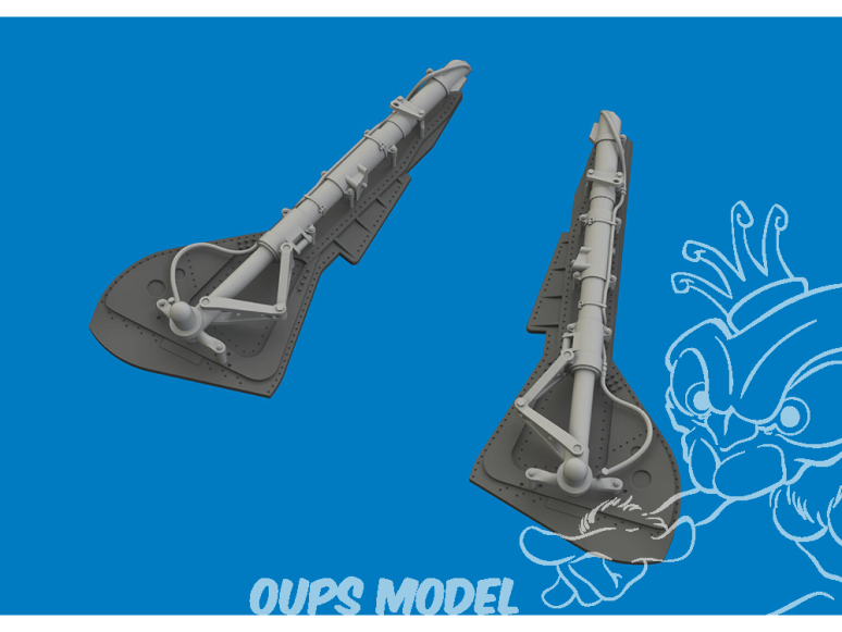Eduard kit d'amelioration avion brassin Print 6481178 Jambes train d'atterrissage Focke Wulf Fw 190A-8 Eduard 1/48