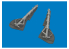 Eduard kit d'amelioration avion brassin Print 6481178 Jambes train d'atterrissage Focke Wulf Fw 190A-8 Eduard 1/48