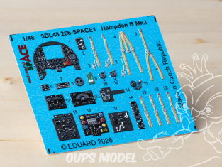 Eduard Space décalques 3D 3DL48266 Hampden B Mk.I Icm 1/48