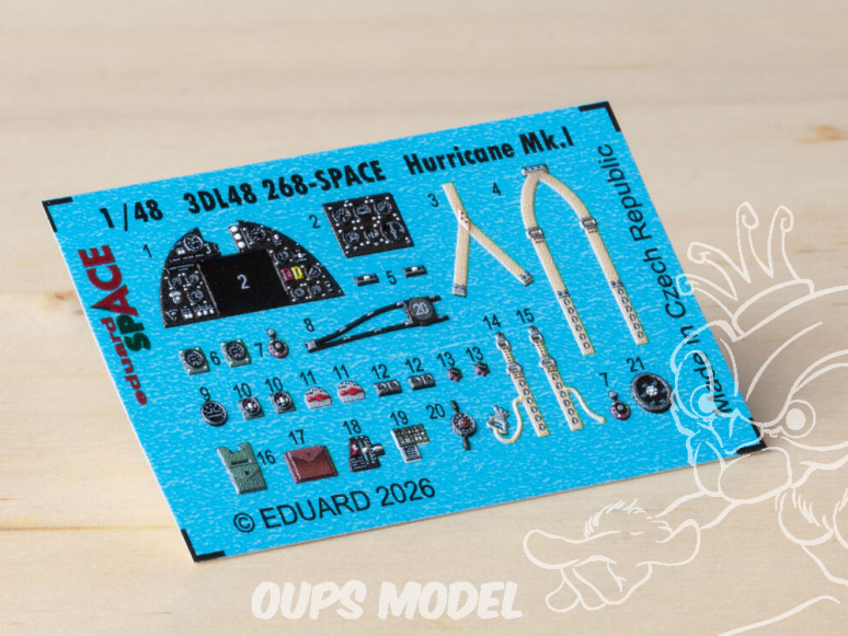 Eduard Space décalques 3D 3DL48268 Hurricane Mk.I Arma Hobby 1/48