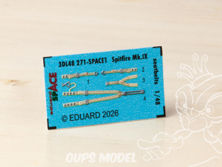 Eduard Space décalques 3D 3DL48271 Harnais Spitfire Mk.IX 1/48