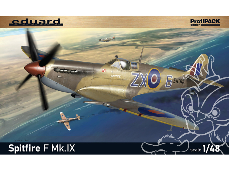 EDUARD maquette avion 8282 Spitfire F Mk.IX ProfiPack Edition Réédition 1/48