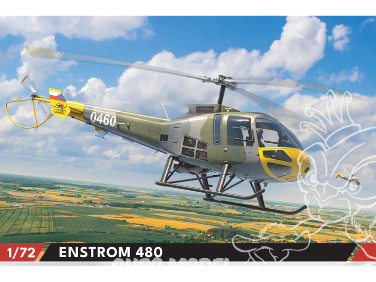 EDUARD maquette hélicoptère 972012 Enstrom 480 Eduard Brassin Hybrid 1/72