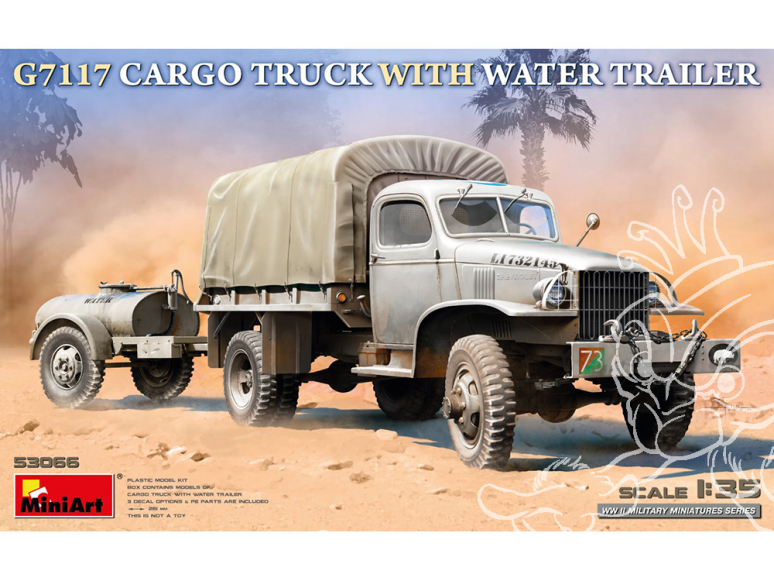 MINI ART maquette militaire 53066 Camion cargo G7117 avec remorque à eau 1/35