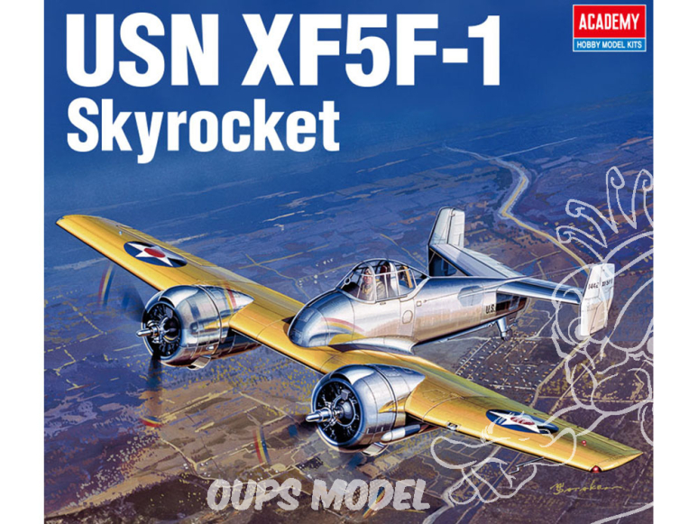 Academy maquette avion 12363 Fusée volante USN XF5F-1 1/48