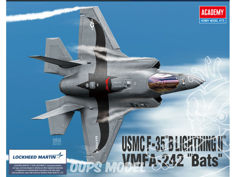 Academy maquette avion 12592 USMC F-35B LIGHTNING ll VMFA-242 Bats 1/72