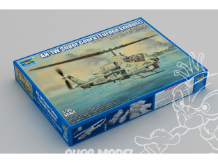 Trumpeter maquette helicoptére 05117 AH-1W Super Cobra échappement tourné 1/35