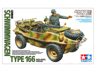 Tamiya maquette militaire 35393 SCHWIMMWAGEN ALLEMAND TYPE 166 VERSION À ROUES LARGES 1/35