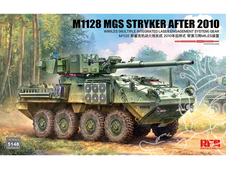 Rye Field Model maquette militaire 5148 M1128 MGS Stryker après 2010 w/ MILES 1/35
