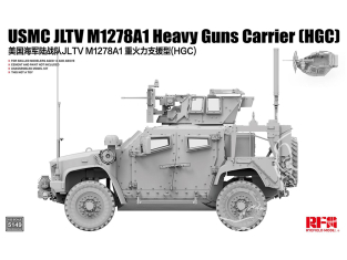 Rye Field Model maquette militaire 5149 USMC JLTV M1278A1 Heavy Guns Carrier (HGC) 1/35