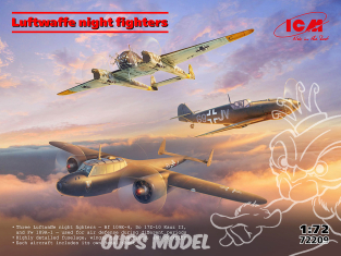 Icm maquette avion 72209 Chasseurs de nuit de la Luftwaffe 1/72