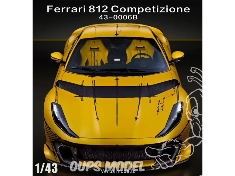 Alpha Model maquette voiture AM43-0006B Ferrari 812 competizione A 1/43