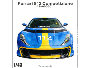 Alpha Model maquette voiture AM43-0006B Ferrari 812 competizione A 1/43