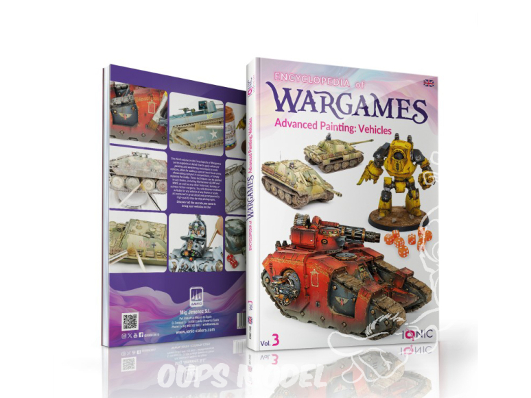IONIC MIG librairie 1302 Encyclopédie de Wargames Volume 3 Advanced Painting Vehicles en Anglais