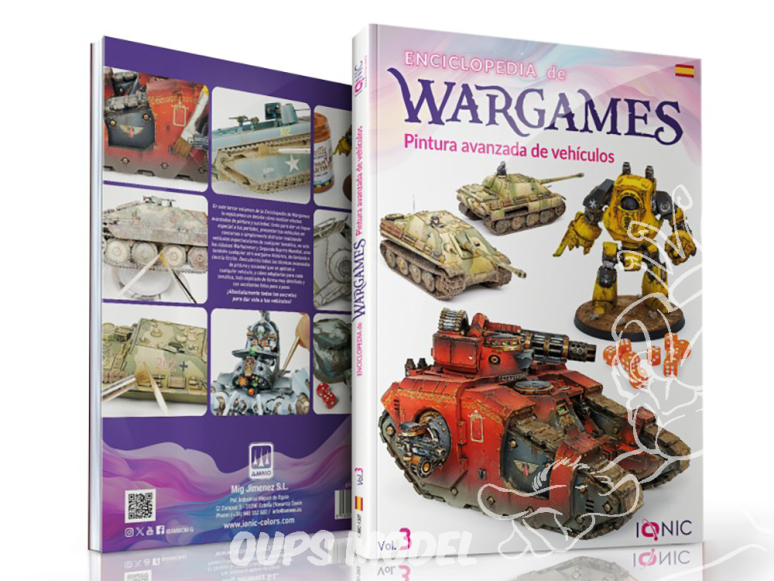 IONIC MIG librairie 1307 Encyclopédie de Wargames Volume 3 Advanced Painting Vehicles en Espagnol