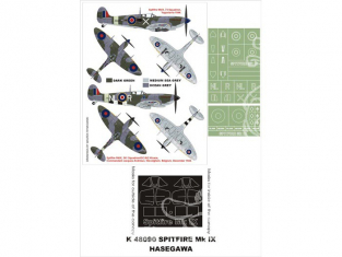 Montex Super Mask K48090 Spitfire Mk IX Hasegawa 1/48