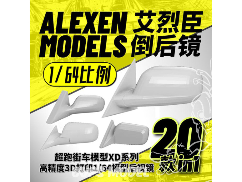 Alexen Models XDD003 Rétros modele 3 en resine 1/64