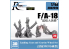 Rockit Studio 480201H F/A-18 E/F E/A-18G Train d'atterrissage avec roues resine kit Hasegawa 1/48