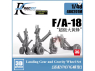 Rockit Studio 480201H F/A-18 E/F E/A-18G Train d'atterrissage avec roues resine kit Hasegawa 1/48
