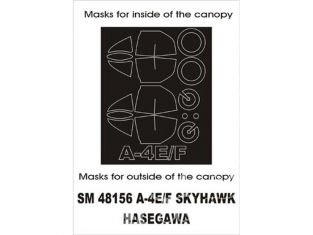 Montex Mini Mask SM48156 Douglas A-4E/F SKYHAWK Hasegawa 1/48