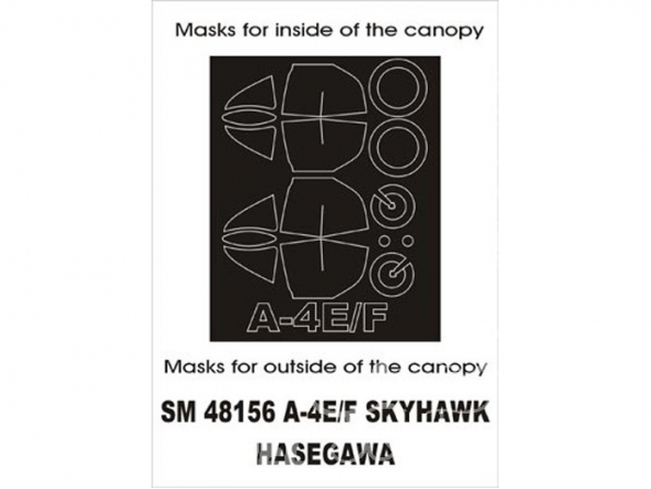 Montex Mini Mask SM48156 Douglas A-4E/F SKYHAWK Hasegawa 1/48