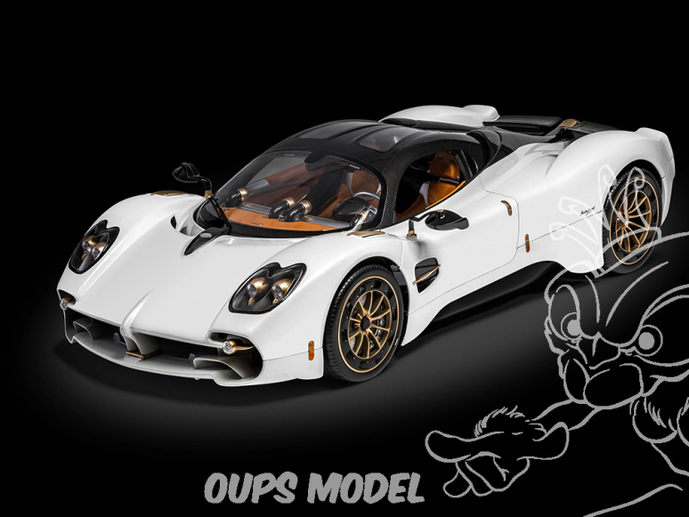 Pocher maquette voiture HK123 Pagani Utopia Coupé Bianco Perla 1/8
