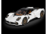 Pocher maquette voiture HK123 Pagani Utopia Coupé Bianco Perla 1/8