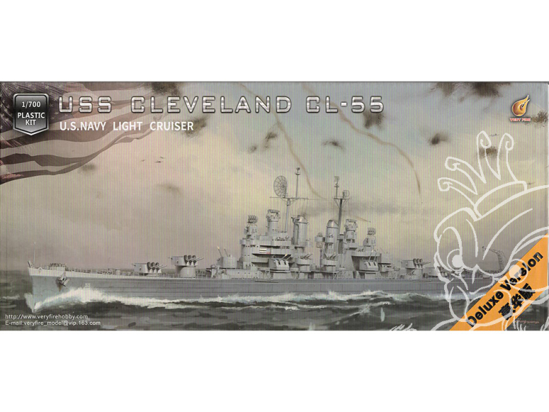 Very Fire Hobby maquette bateau VF700920 USS Cleveland CL-55 deluxe version 1/700
