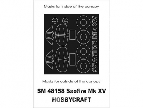 Montex Mini Mask SM48158 Supermarine Seafire XV Hobbycraft 1/48